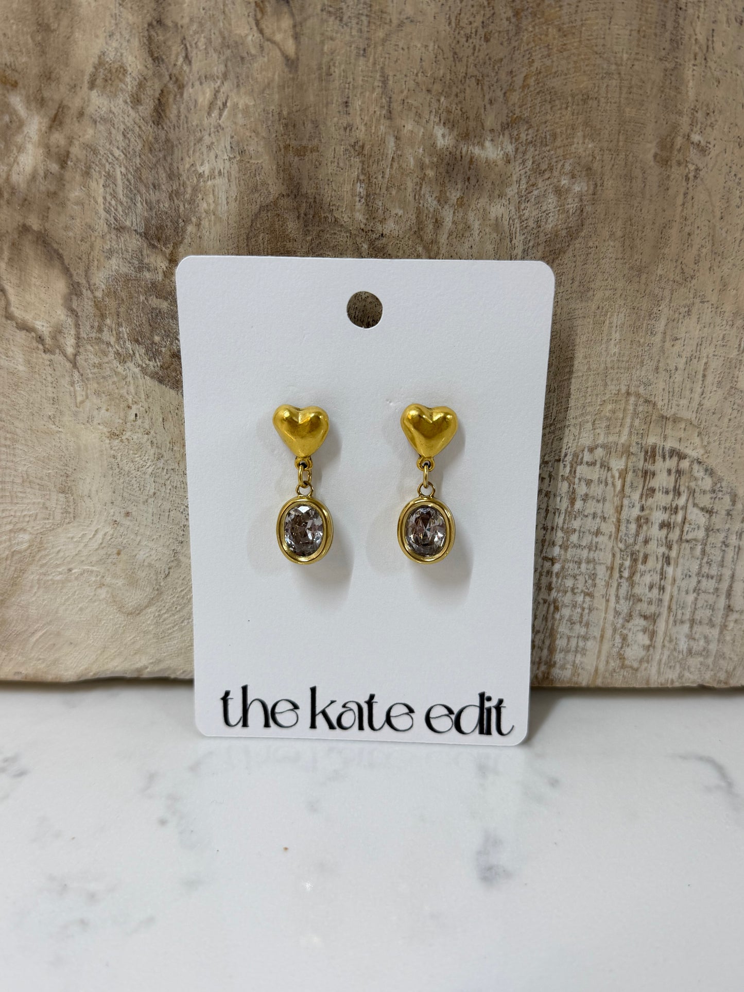 Heart of Gold Stud
