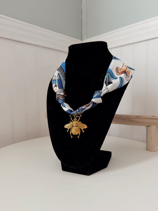 Queen Bee Scarf Necklace