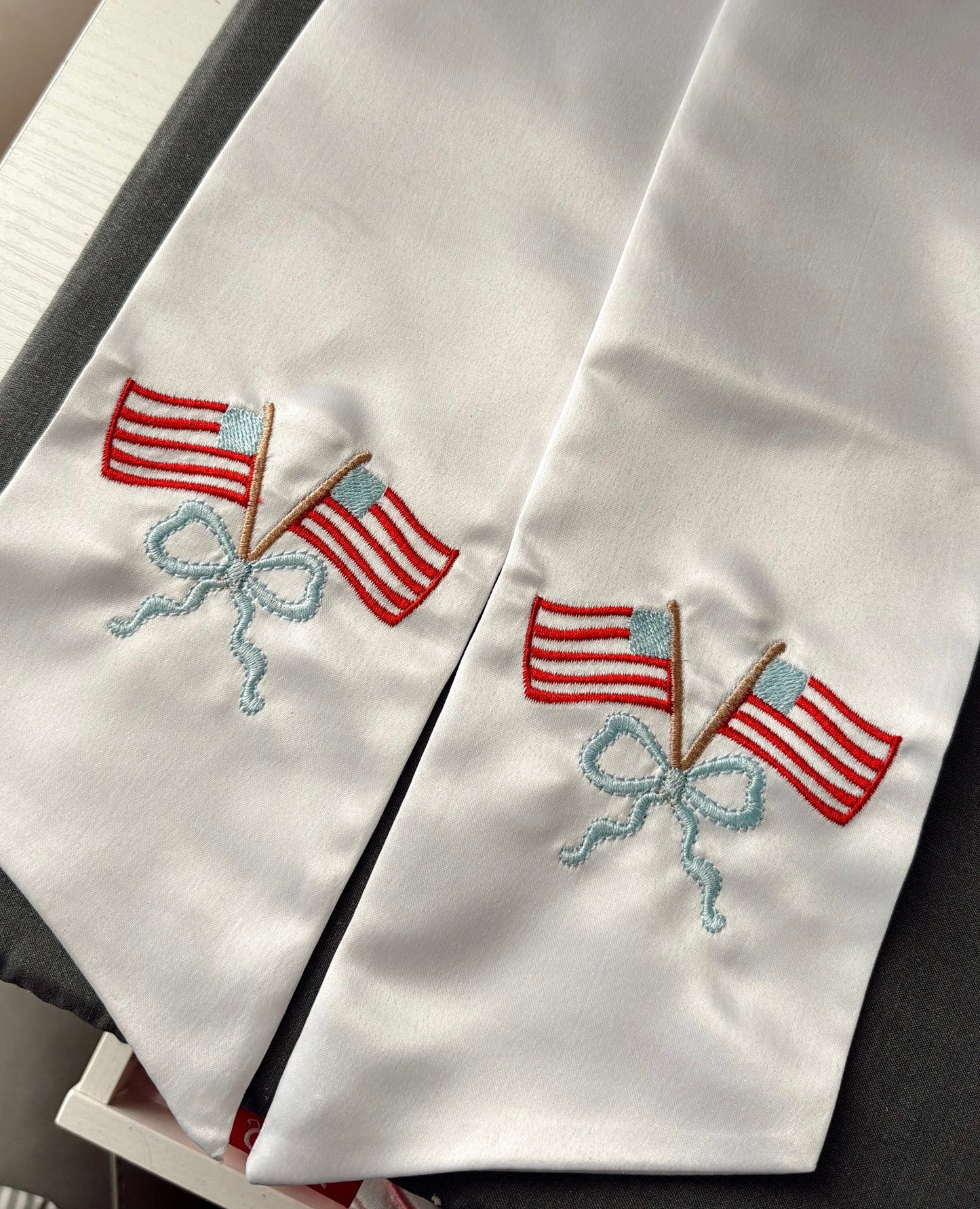 American Flag Wreath Sash